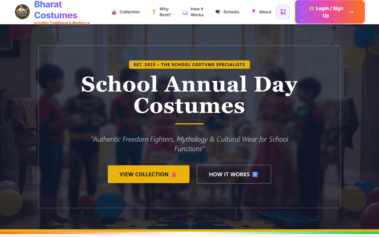 Bharat Costumes — website built by AIpath DigiNext
